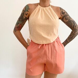 SHORE Island halter top in sorbet Terry
